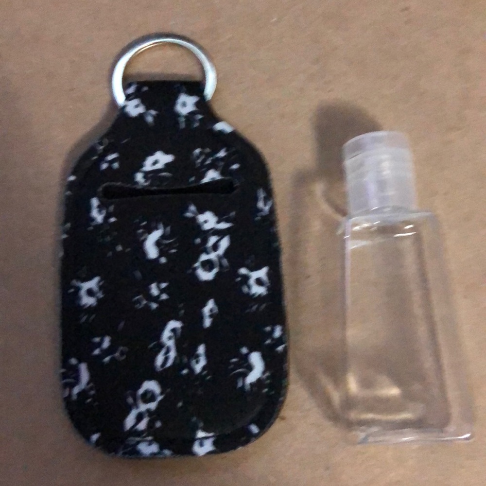 Hand sanitizer keychain